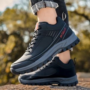 Hiking Shoes For Men And Women Autumn And Winter Low-top Hiking Shoes Outdoor Non-slip Wear-resistant Plus Size Casual Cargo Boots